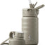 Botella agua acero inox 12oz con pajita escuela