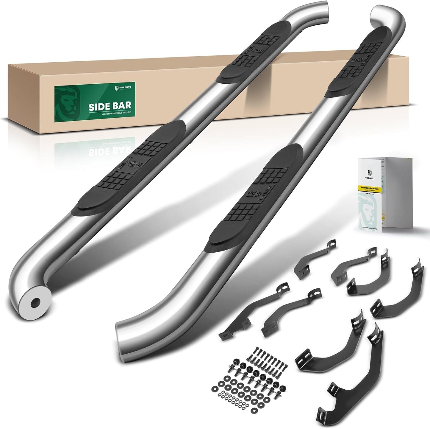 Estribos laterales 3pulg Toyota Tundra 22-26 acero inox