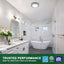 Extractor baño con luz LED regulable 15W negro