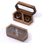 Caja madera anillos boda almacenamiento joyas rústica