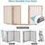 Puerta plegable para mascotas 30x78" con patas marrón