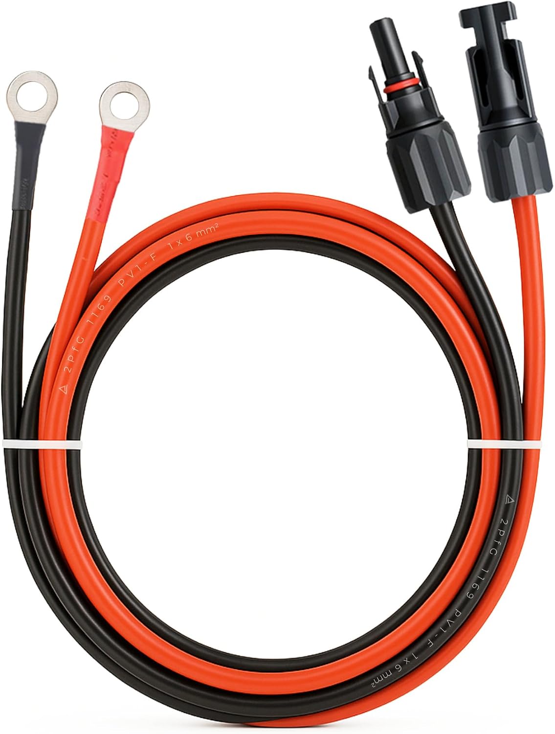 Cable terminal solar 10AWG 3ft para batería RV barco
