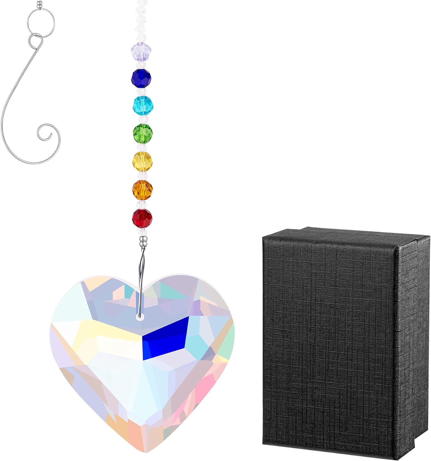 Atrapasoles prisma cristal 1.772pulg decoración arco iris
