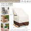 2 Fundas Mecedora 600d Impermeables para Patio 27x34x45