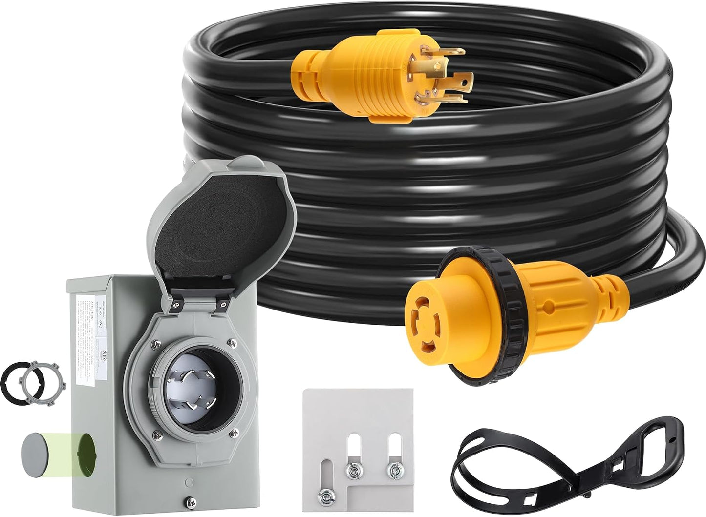 Cable generador 30A 15pies 125V 10 Pzas