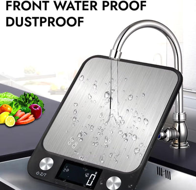 Báscula digital cocina acero inox 33.1 lbs