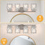 Lámpara pared moderna 4 luces para espejo cocina sala