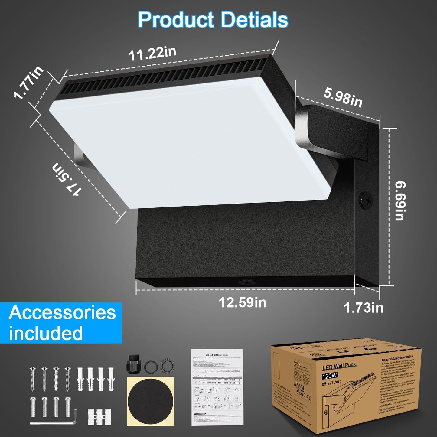 Luz inundación LED impermeable pack 4