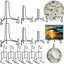 6 Soportes Placa Negro 4-8" para Tazas Libros