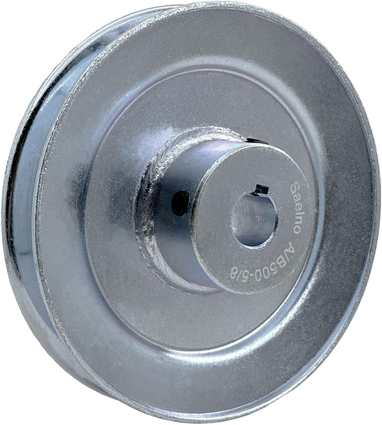 Polea correa V 5/8 pulg acero carbono para A B 5L 4L