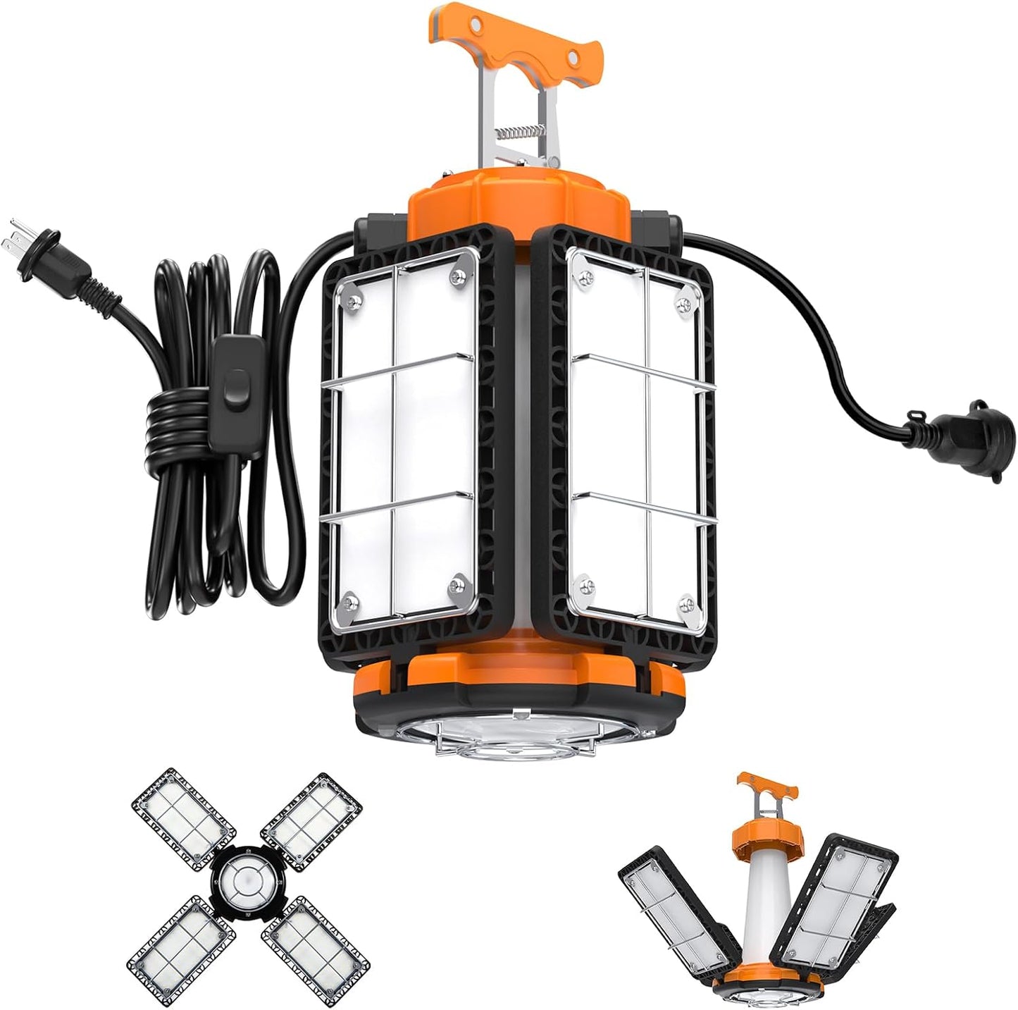 Luz trabajo LED 100W 15000lm 5000K con interruptor ajustable