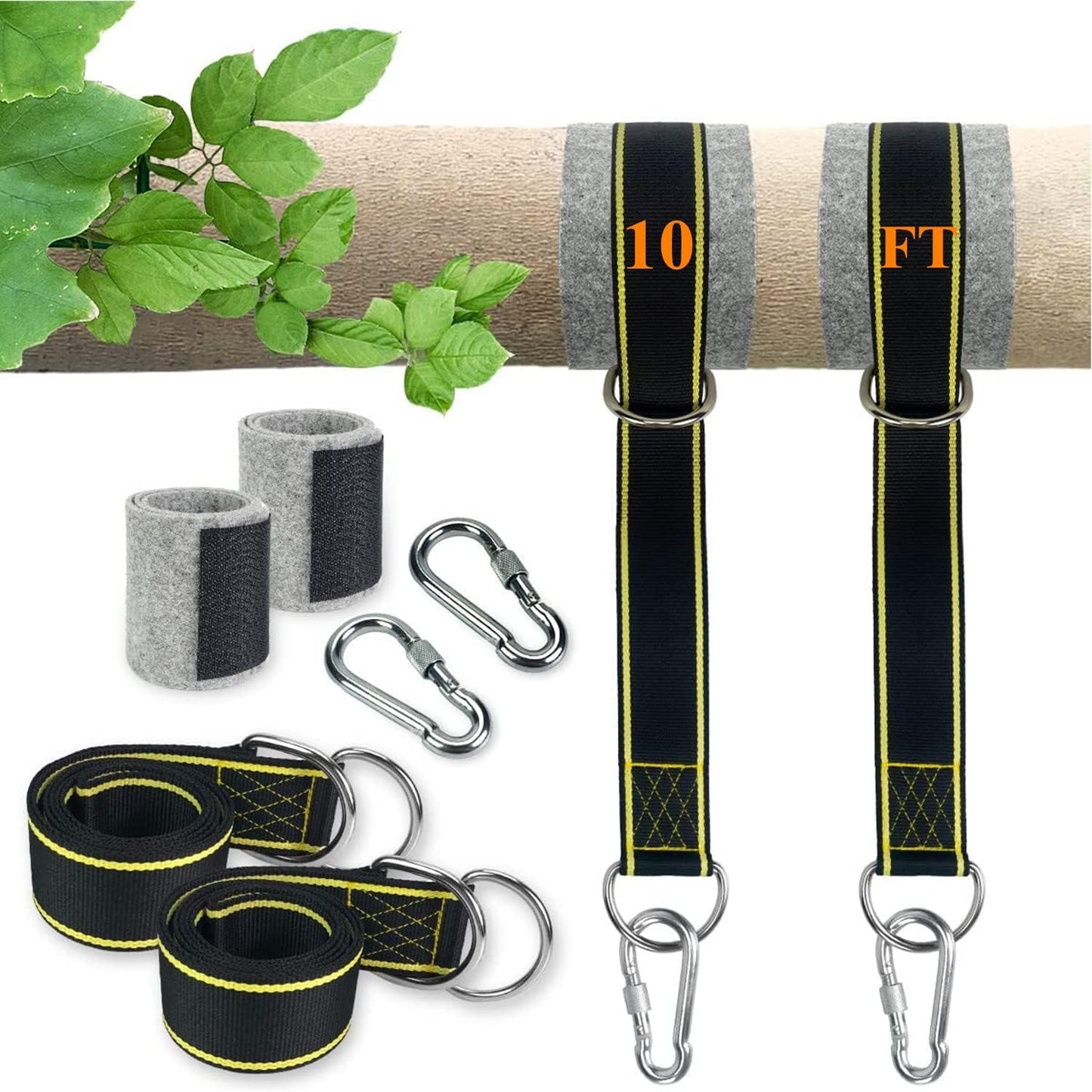 Correas extralargas para columpio 10ft 1800lb
