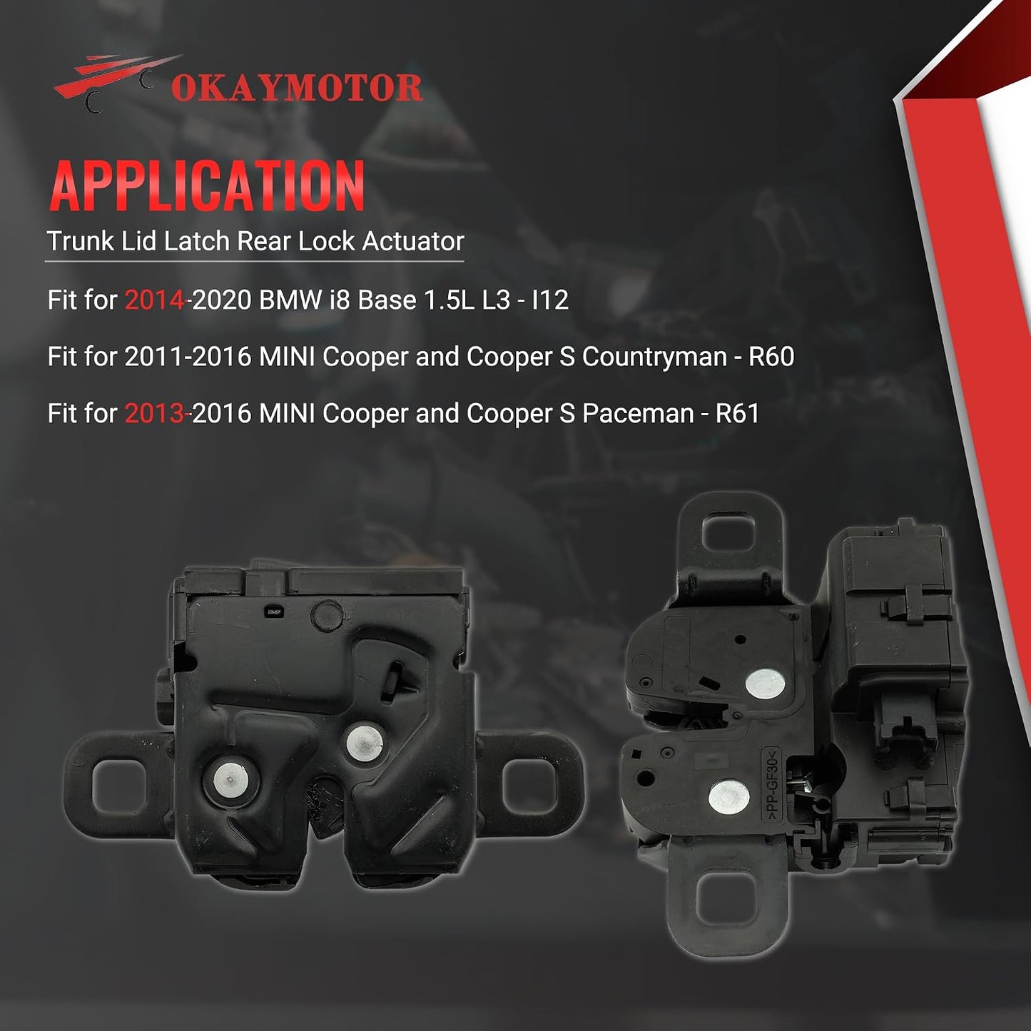 Actuador bloqueo maletero BMW i8 2014-2020 MINI Cooper S