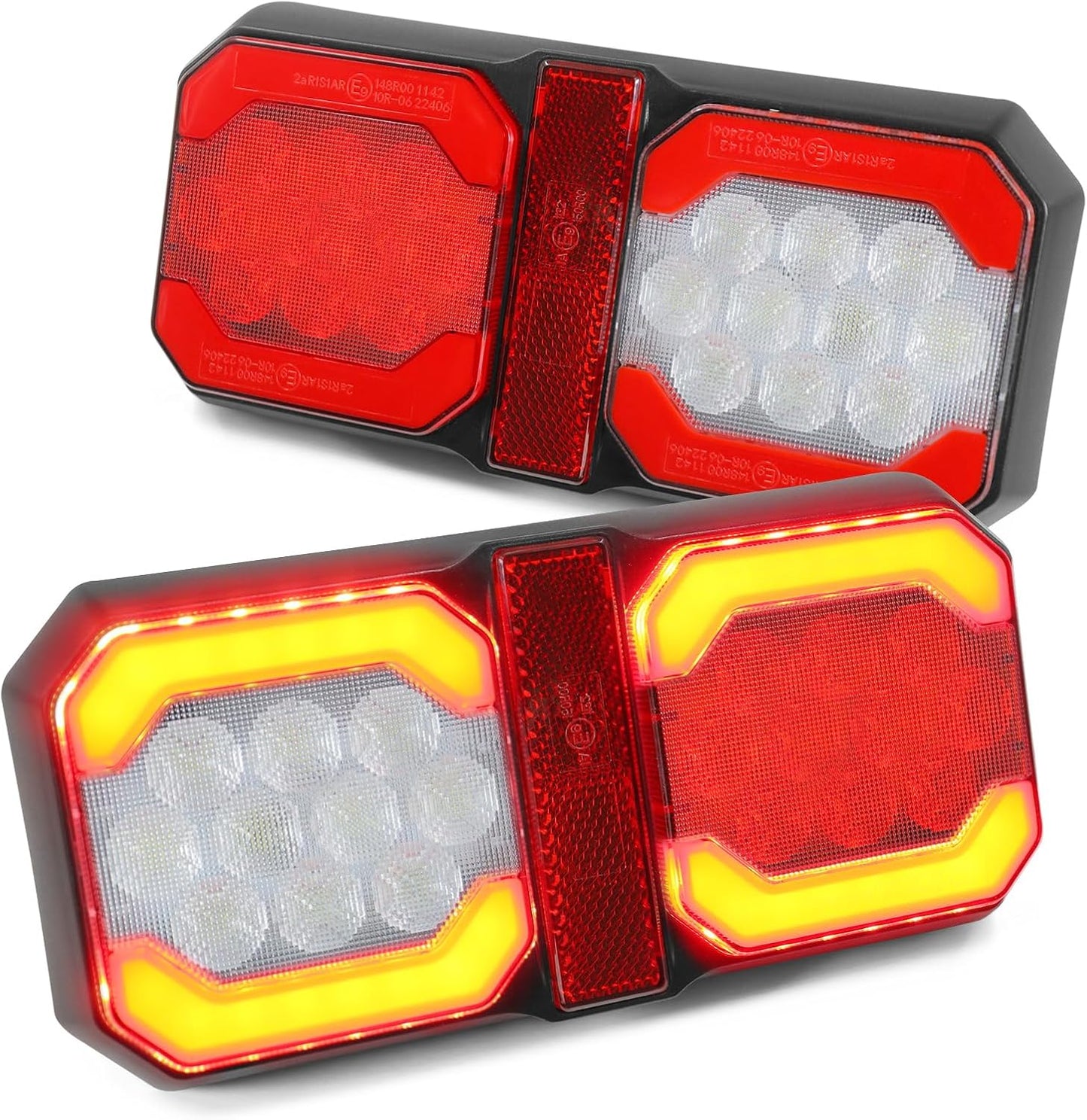 Luces traseras RV dobles 52 LED con reversa y reflector