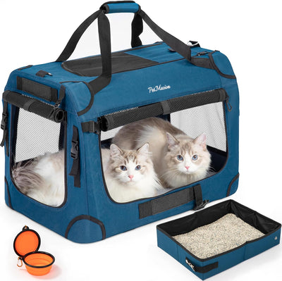 Transportador gatos XL para 2 gatos 24x16.5pulg