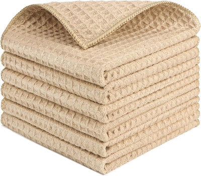 6 Pzas Paños Microfibra Gofre Reutilizables Hogar