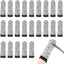 60 Protectores dedos fibra HPPE 2.8pulg reutilizables gris