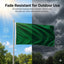 Bandera verde 2x3pies poliéster resistente UV