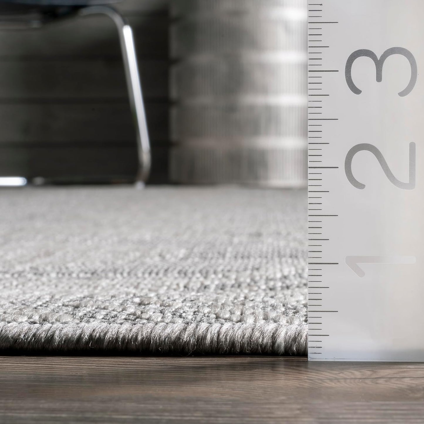 Alfombra tribal geométrica gris 2x3ft resistente manchas