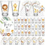 50 Vasos Chupito Acrílico para Baby Shower con Regalos