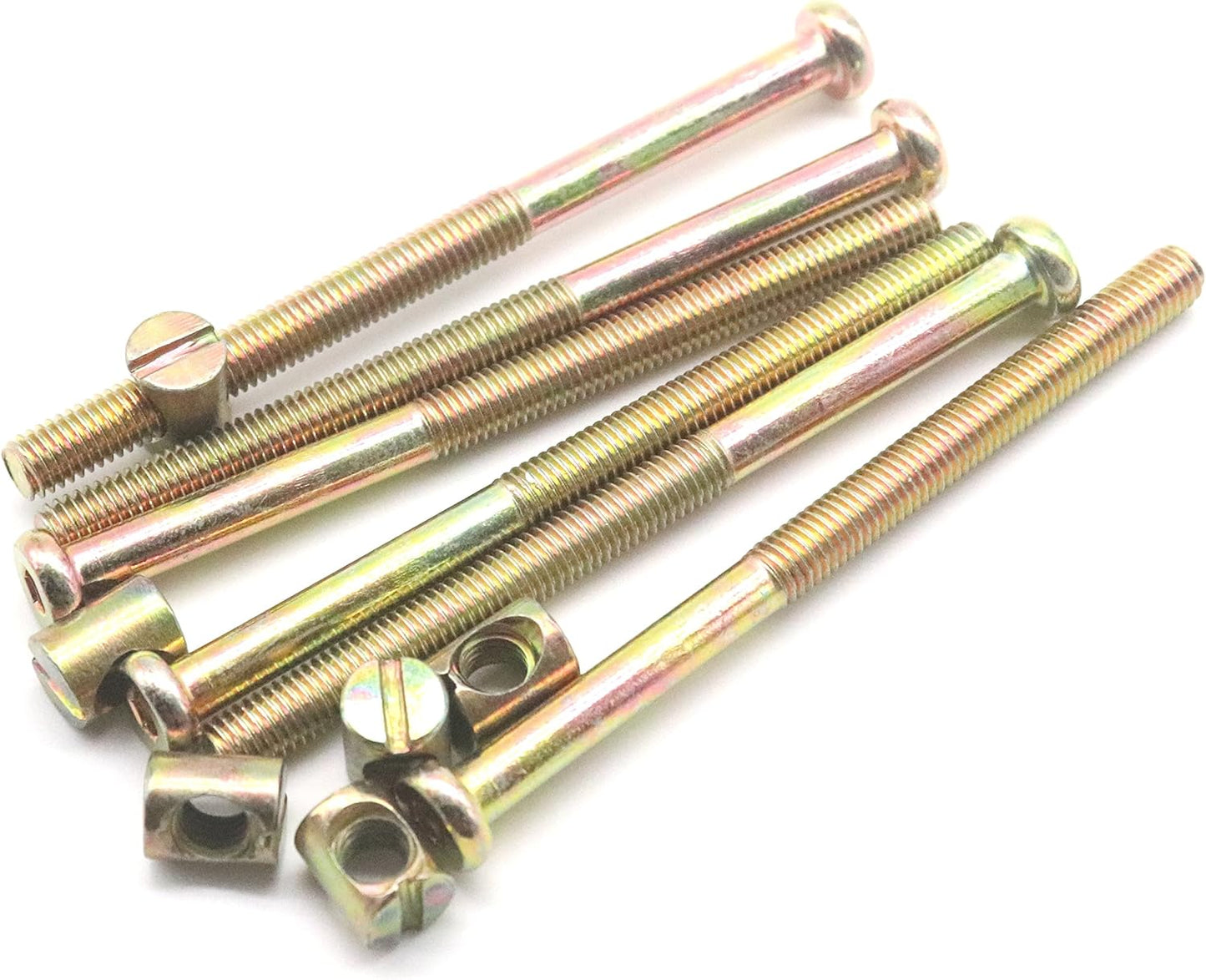 Tornillos barril muebles media rosca s kit 6 pzas