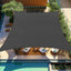Toldo rectangular 16x16ft gris oscuro UV patio