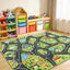 Alfombras juego coche niños 5x7ft mapa urbano antideslizante