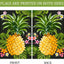 Bandera jardín doble cara piña tropical 12x18pulg