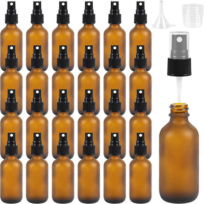 12/24 Botellas Vidrio 2oz Dispensadoras Viaje A prueba de Fugas