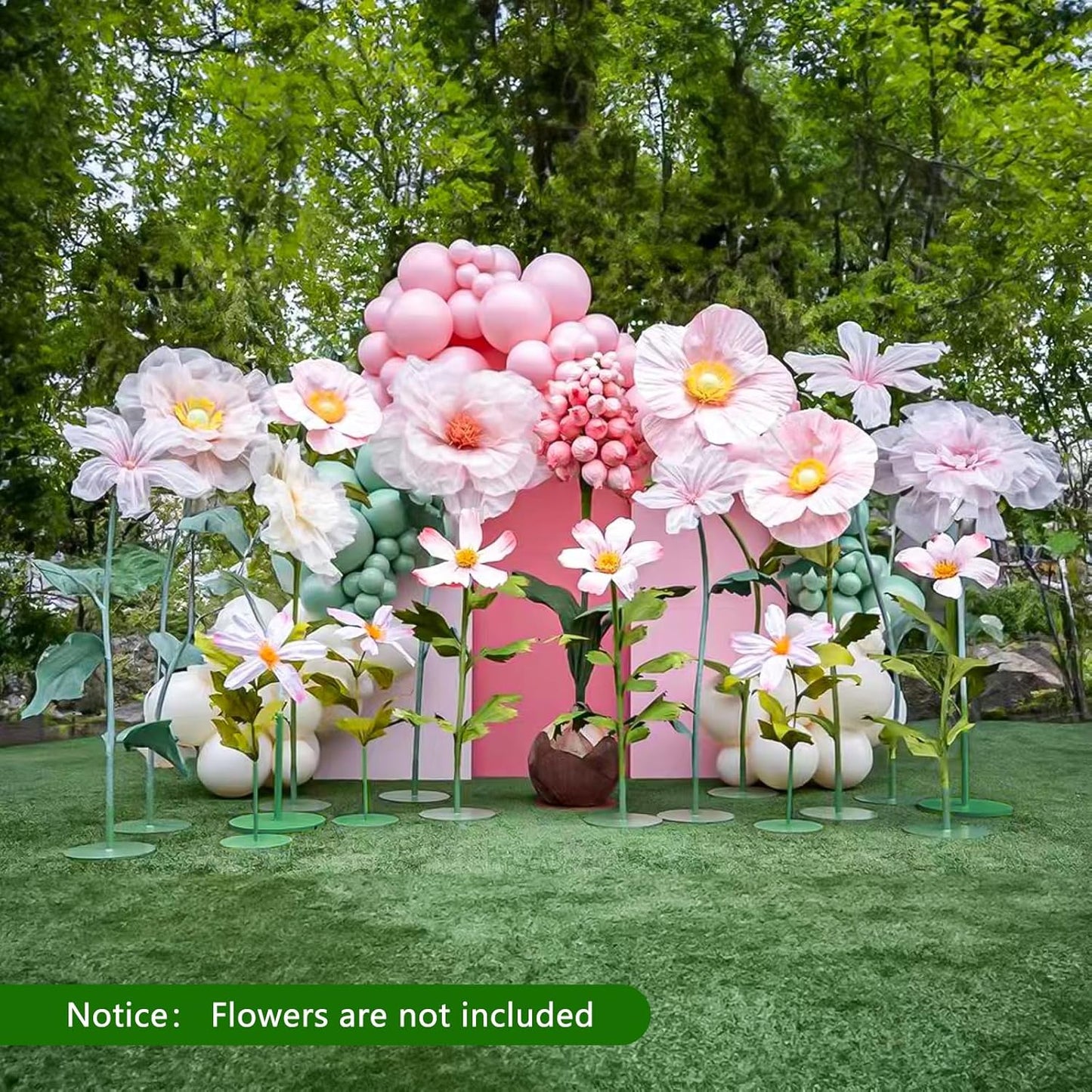 Base hierro 16.5" para flores gigantes arco boda