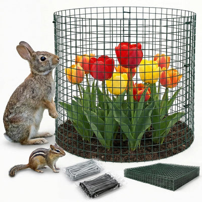 8 Protectores plantas malla 0.55pulg jaula 12x16pulg jardín
