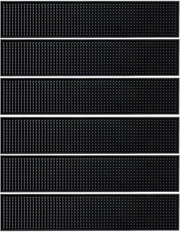Alfombrilla antiderrap para barra PVC 17.5x3.5pulg 6 Pzas