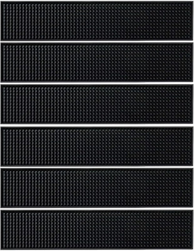 Alfombrilla antiderrap para barra PVC 17.5x3.5pulg 6 Pzas