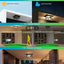 Lámpara techo exterior sensor movimiento 2 luces anochecer