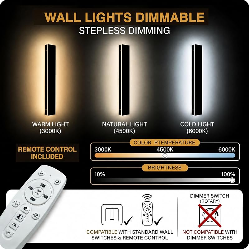2 Pzas Aplique LED Exterior IP65 para Pared Garaje