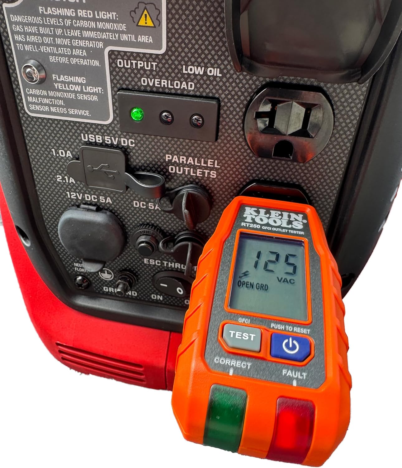 Generador NEMA 5-15P 120V para RV con proteccion