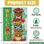 Bandera decorativa jardín tiki hojas palma monstera