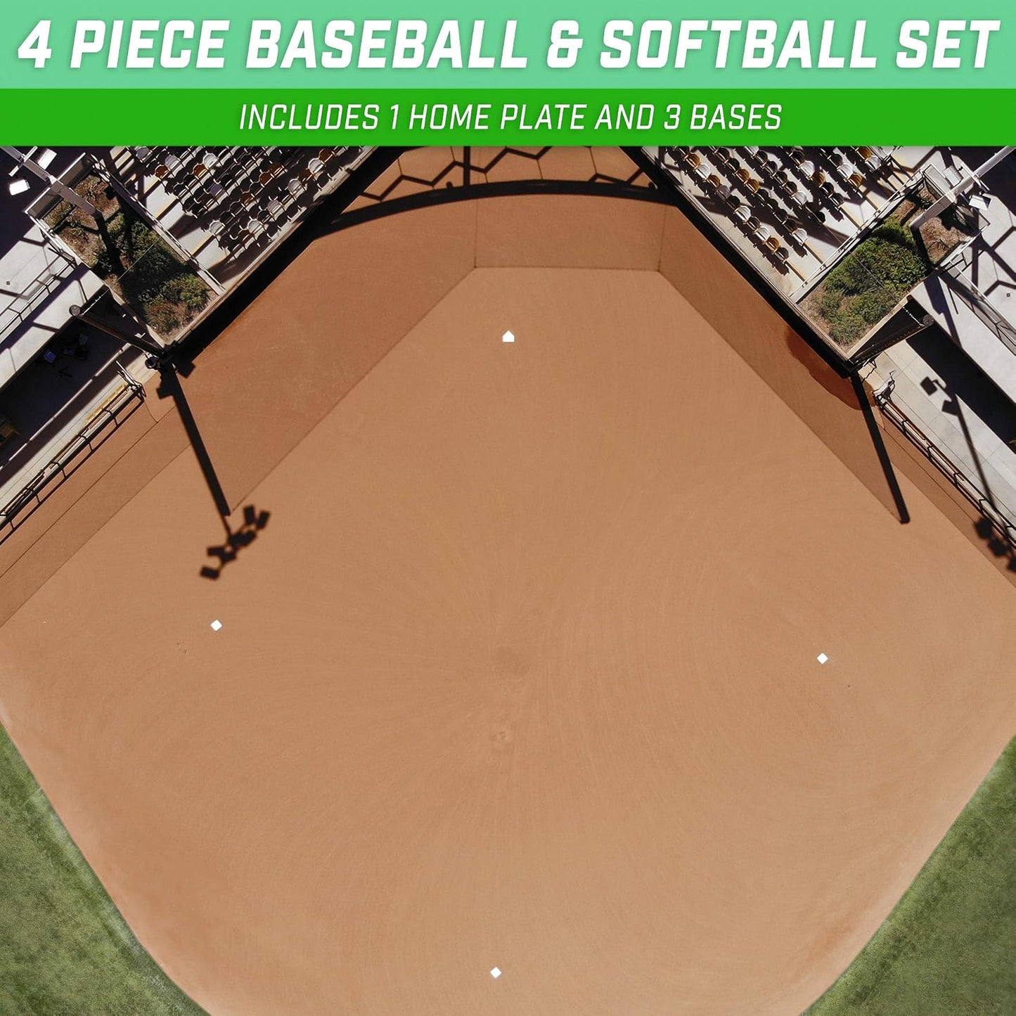 Set 4 Pzas Base Béisbol Sóftbol Resistente