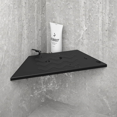 Reposapiés esquinero 10pulg acero inox 304 baño ducha