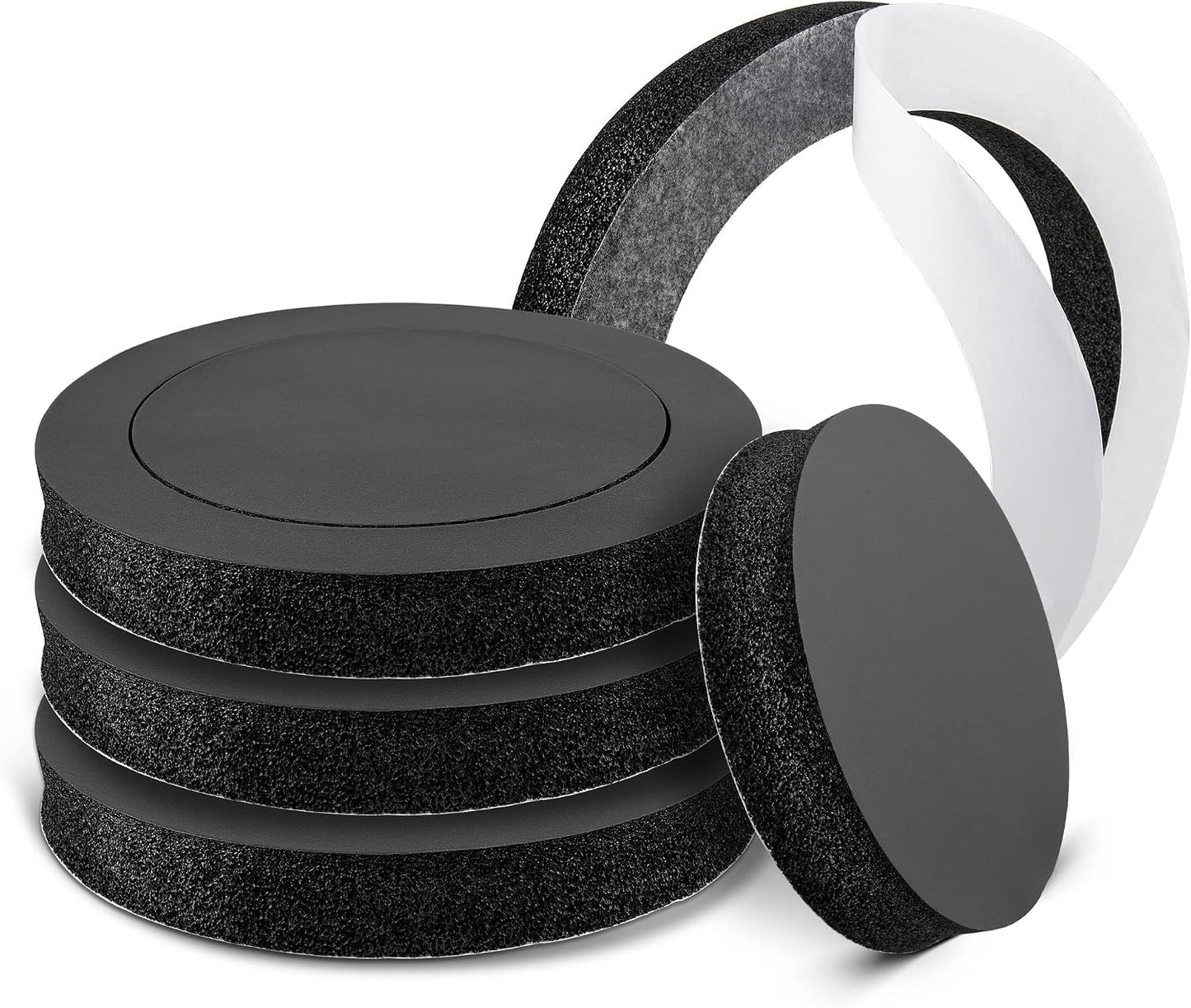 Kit 4 anillos espuma altavoz 6.5" puerta coche