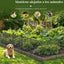 10 Paneles Valla Decorativa Jardín 24" x 20ft Antioxidante