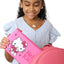 Bolsa maquillaje neopreno rosa con cremallera para viajes