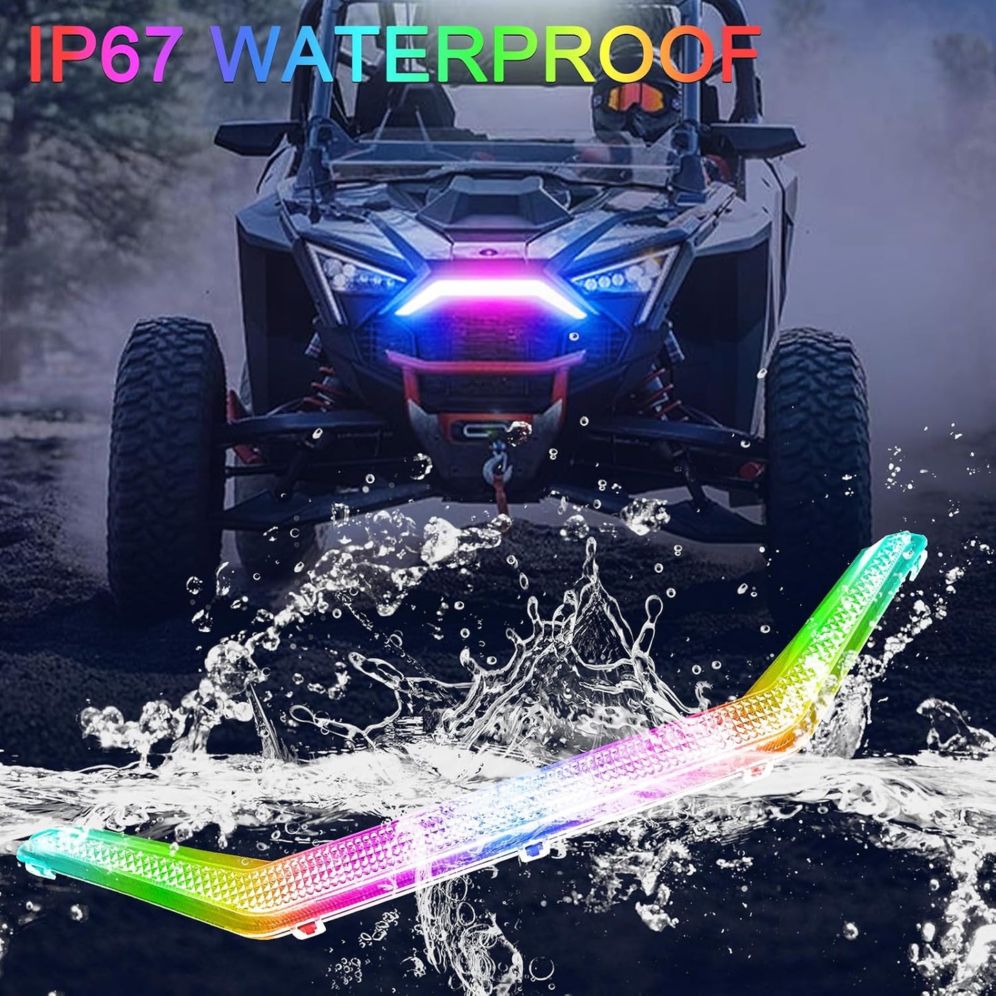 Luz acento frontal LED RGB Polaris RZR PRO XP/4 PRO R