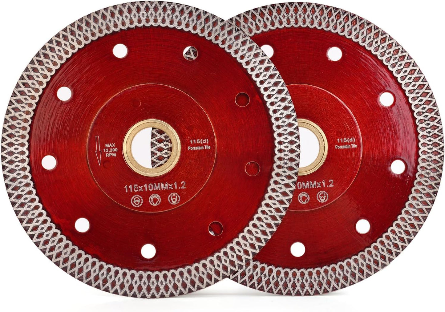 2 Pzas Disco Sierra Diamante 4.5" para Cerámica y Porcelana