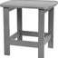 Mesa auxiliar Adirondack poliresina color gris