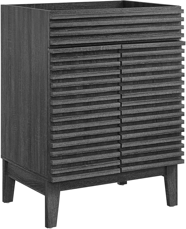 Gabinete tocador baño color carbón sin lavabo
