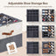 Organiz. zapatos con divisores ajustables y tapa