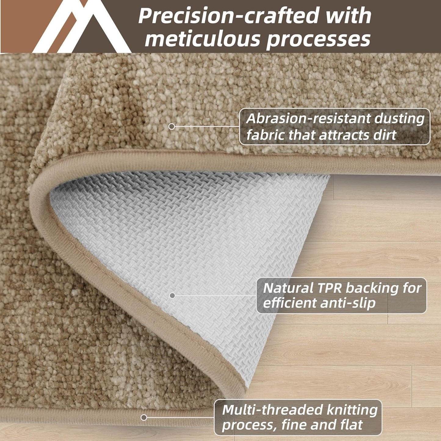 Tapete Poliéster Absorbente Antiderrap 20x32" Beige