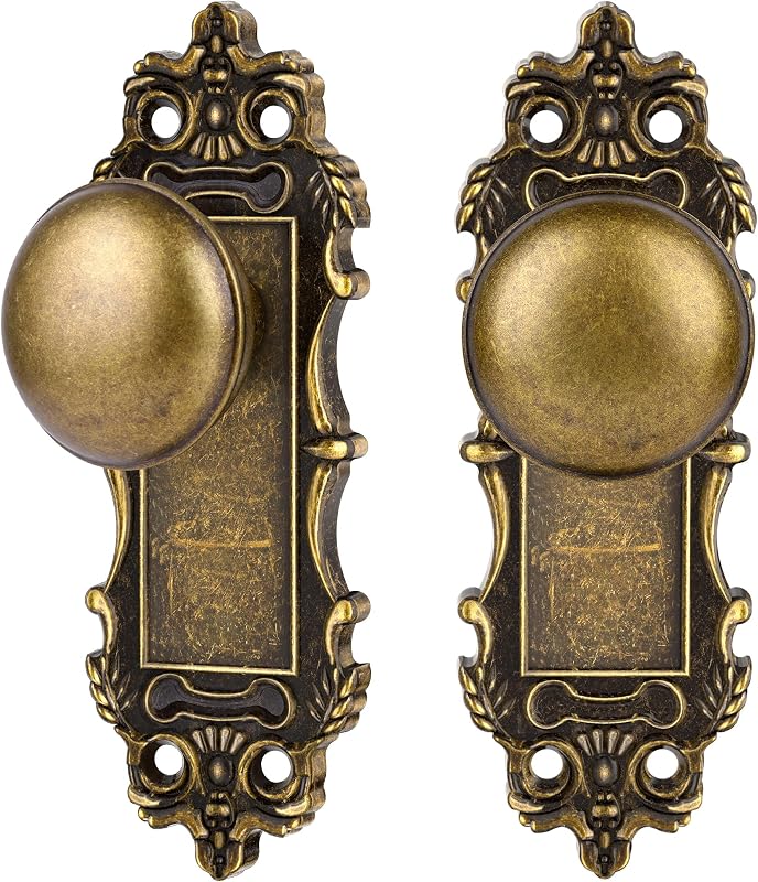 Perillas puerta bronce interior pack 2 tiradores vintage