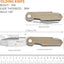 Cuchillo bolsillo plegable serie Tuotu A-80003-2 caqui